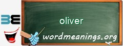 WordMeaning blackboard for oliver